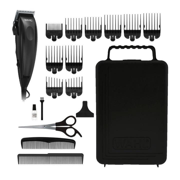 Wahl HOMECUT 18in1 Corded Hair Clipper Kit With 10 Guide Combs Black