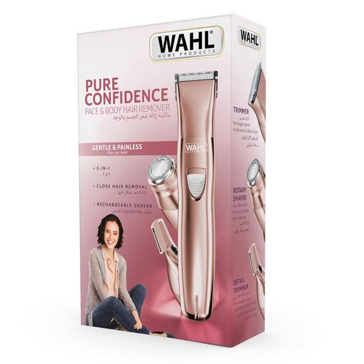Wahl 3in1 Rechargeable Ladies Face Body Hair Remover Wet&Dry - Main Image