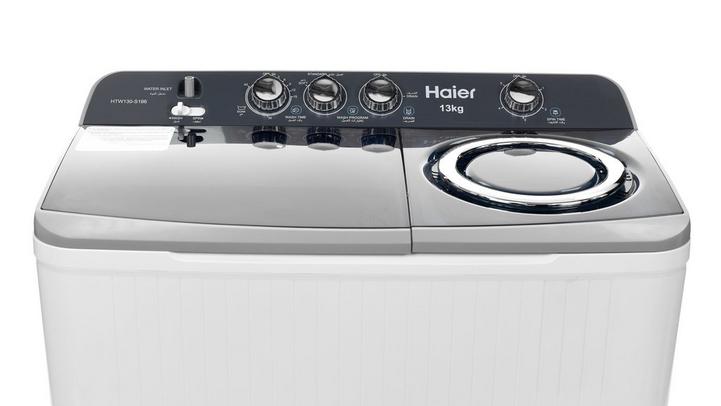 Haier Twin Tub Washer, 13 kg, 2 Programs ,White - eXtra