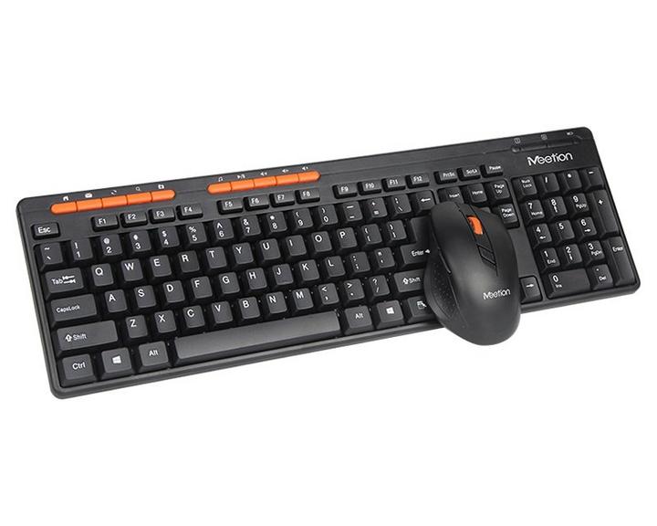 Meetion MT-4100 Combo, Wireless Mouse+Keyboard, Black