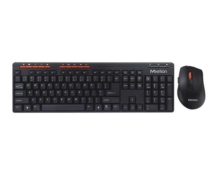 Meetion MT-4100 Combo, Wireless Mouse+Keyboard, Black
