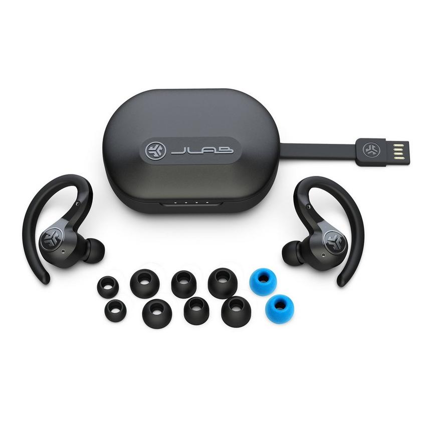 JLAB Epic Air Sport Smart Active Noise Canceling, Black eXtra