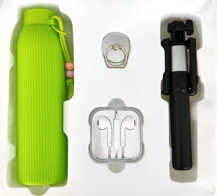 Oppo Bundle Gift Box Pack With Selfie Stick +Earphone +Ring Holder +Bottle