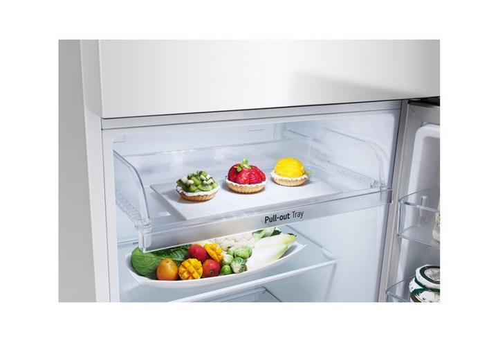 LG Refrigerator 9Cu.ft, Freezer 2.8Cu.ft, Inverter Compresso,White