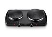 Clikon 2P Double Electric Hot Plate Concealed, 2500W, Black