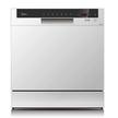 Midea Table Top Dishwasher, 8 Place Settings, 7 Programs, Silver