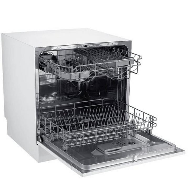 Midea Table Top Dishwasher, 8 Place Settings, 7 Programs, Silver