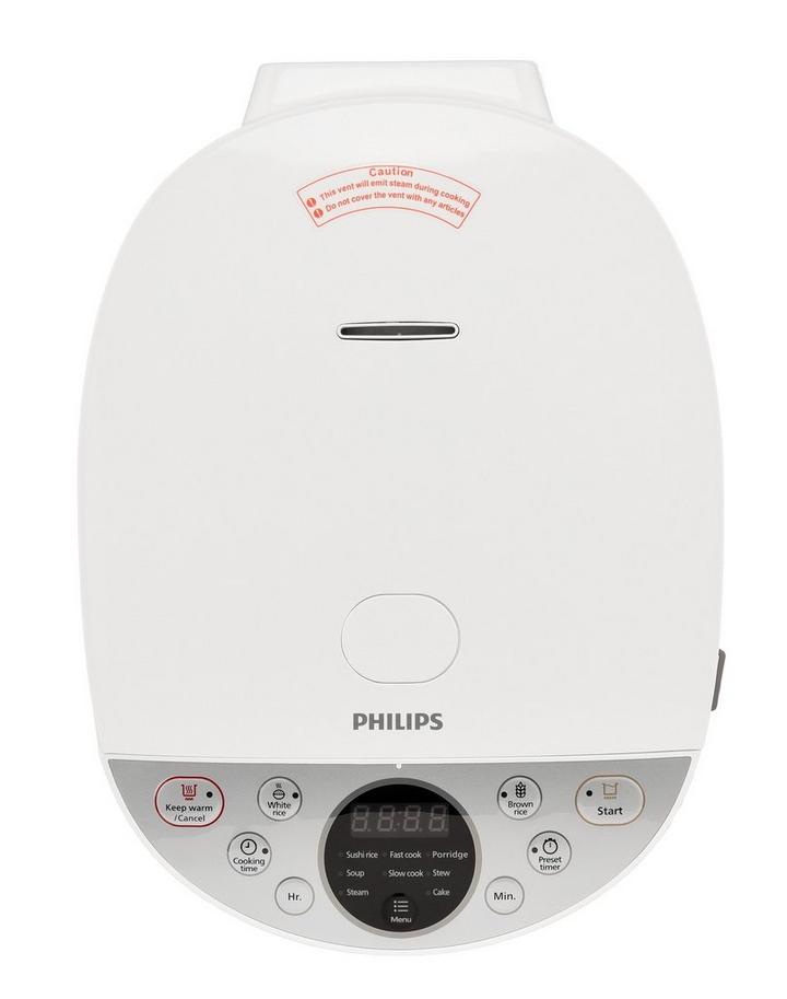 Philips Digital Rice Cooker,1.8L , 940W, White