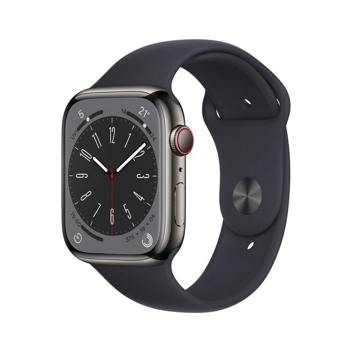 Apple Watch Series 8 GPS + Cellular 45mm Graphite  Case with Midnight Sport Band