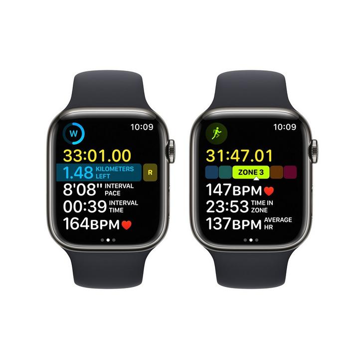Apple Watch Series 8 GPS + Cellular 45mm Graphite  Case with Midnight Sport Band