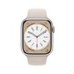 Apple Watch Series 8 GPS 41mm Starlight  Case with Starlight Sport Band