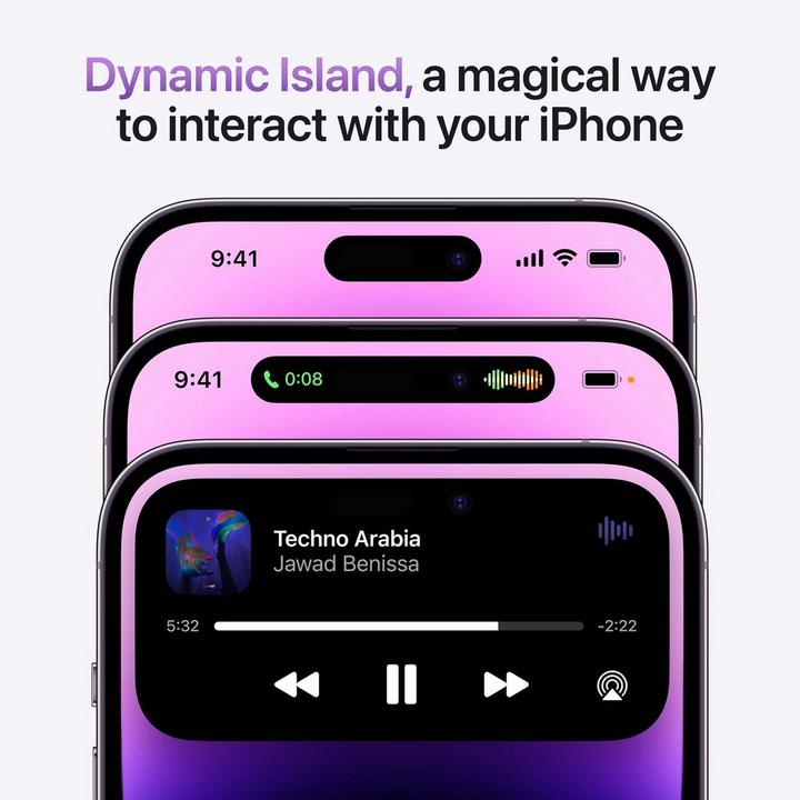 Apple iPhone 14 Pro, 5G, 256GB, Deep Purple