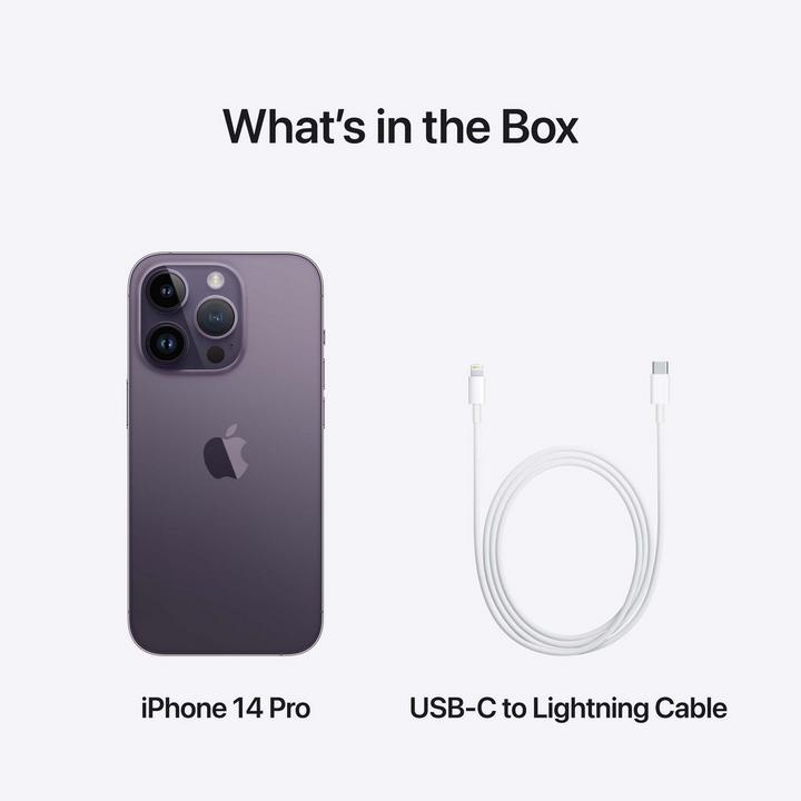 Apple iPhone 14 Pro, 5G, 256GB, Deep Purple
