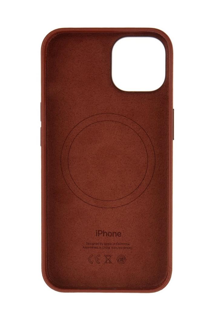 Apple iPhone 14 Plus Leather Case with MagSafe ,Umber - eXtra