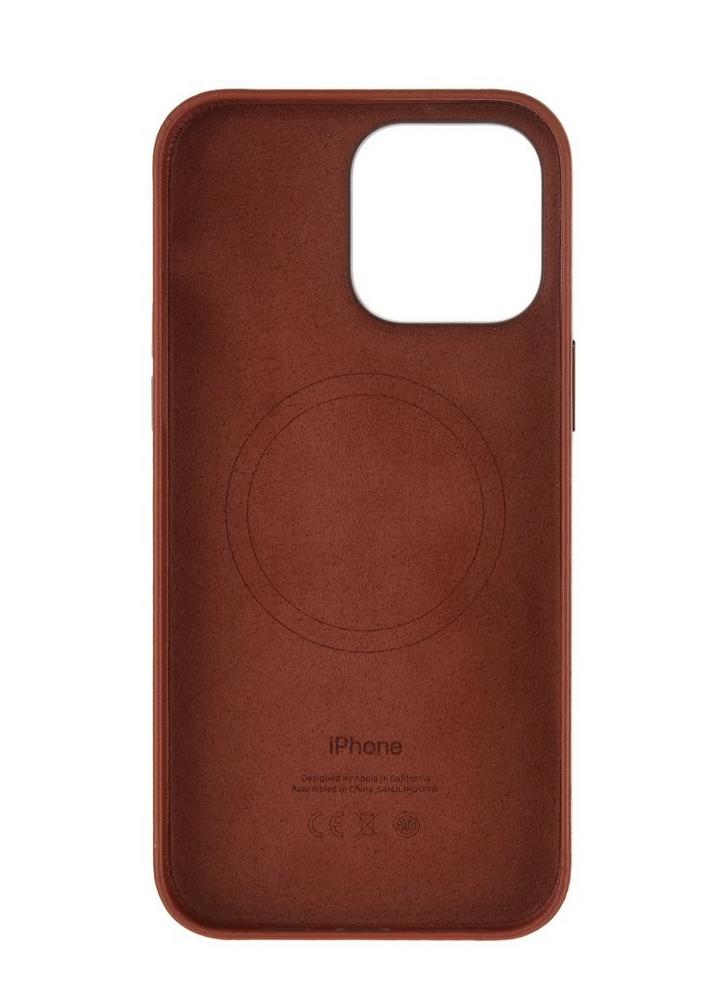Apple iPhone 14 Pro Leather Case with MagSafe ,Umber - eXtra