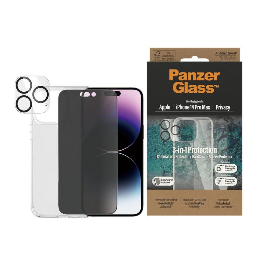 Protection d'écran PanzerGlass™ Privacy iPhone 14 Pro