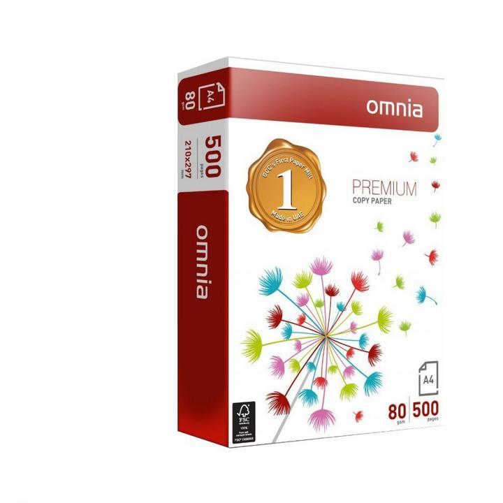 OMNIA A4 Printing papers 500 sheets, White