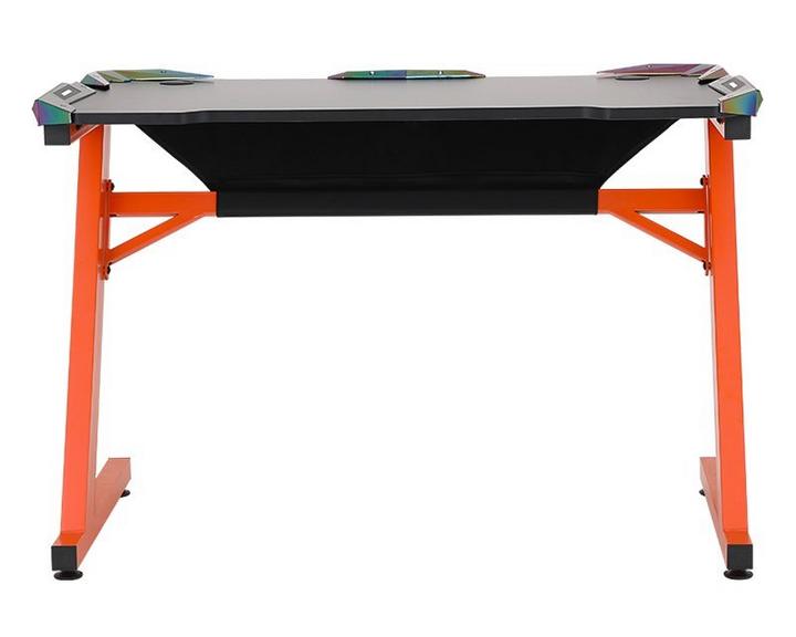 Meetion Z-Shaped PC Gaming Table Black/Orange