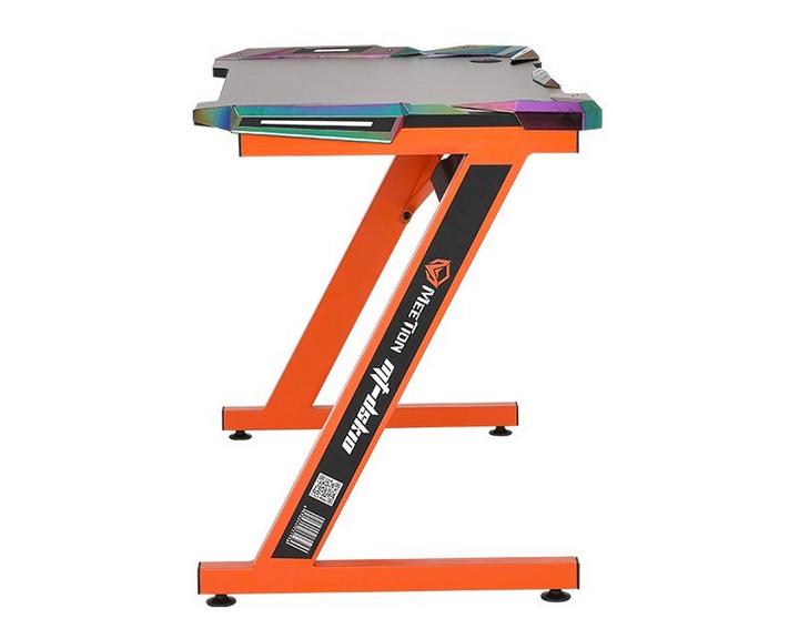 Meetion Z-Shaped PC Gaming Table Black/Orange