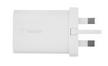 Belkin USB C PF 3.0 Wall Charger 25W With 1m USB C-C Cable, White