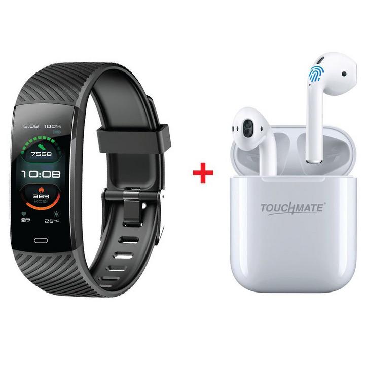 Fit band best sale with earbuds