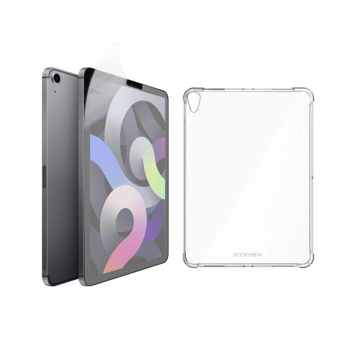 HYPHEN Graphic Screen Protector plus Drop Protection Case for iPad Air 10.9 Inch,Transparent