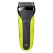Braun 300s Series 3 Shaver, 3 Blades, 30Mins Usage, Black Green