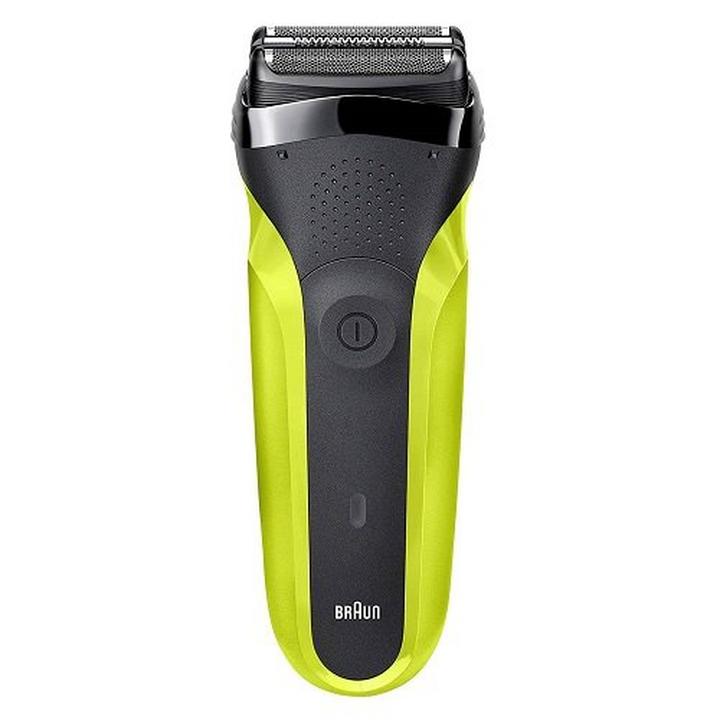 Braun 300s Series 3 Shaver, 3 Blades, 30Mins Usage, Black Green