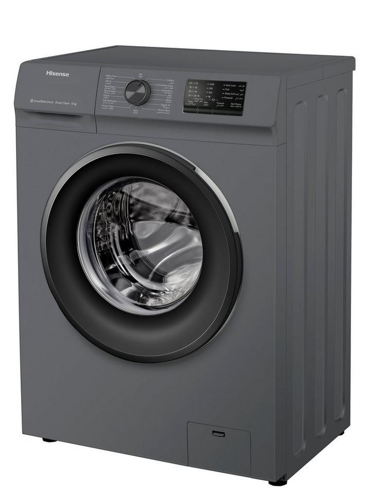 Hisense Washing Machine Front Load,6.0KG , 1000rpm, Titanium Grey