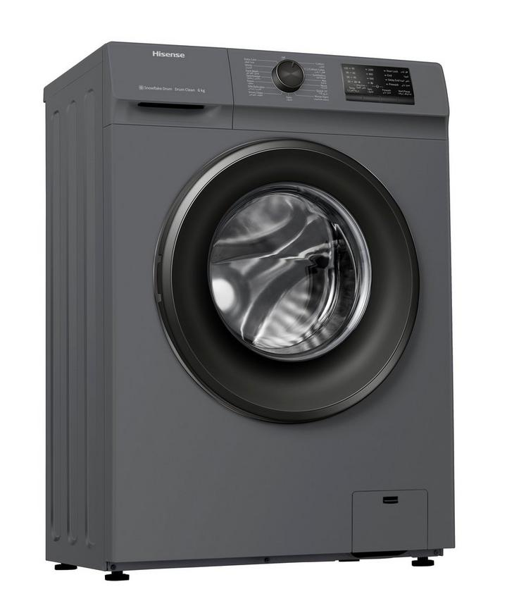 Hisense Washing Machine Front Load,6.0KG , 1000rpm, Titanium Grey