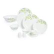 La Opala 56 Pcs Dinner Set White& Green.