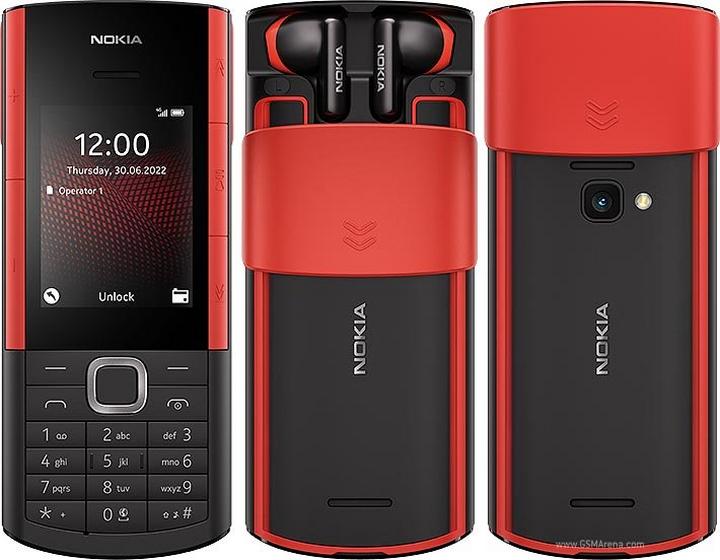 Nokia 5710 XA XPRESSAUDIO TA-1498, 2.4-Inch ,4GB, Red/Black