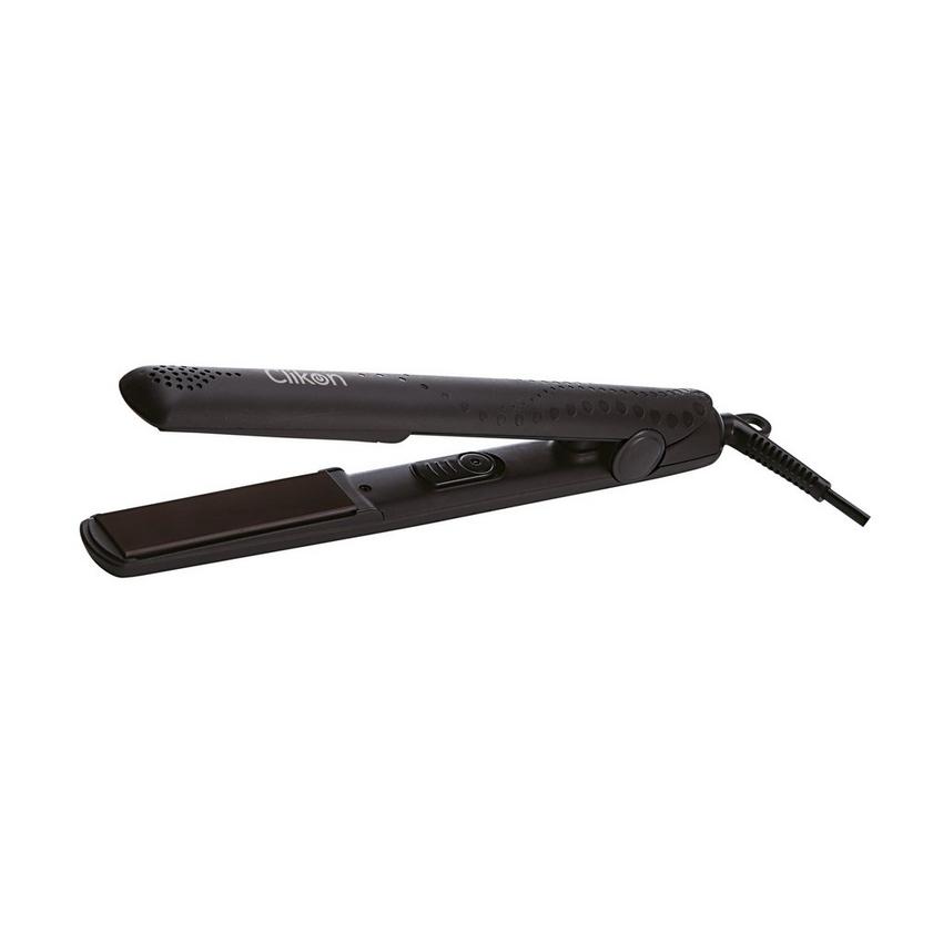 Clikon Hair Straightener With Slim Ceramic Coated Plate 30W Black eXtra Bahrain