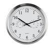 ClassPro, Stainless Steel Frame Wall Clock 30cm with Thermometer & Hygrometer