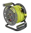 Masterplug, Open Cable Reel Extension 2 Socket, 2USB, 25 Metres, Green