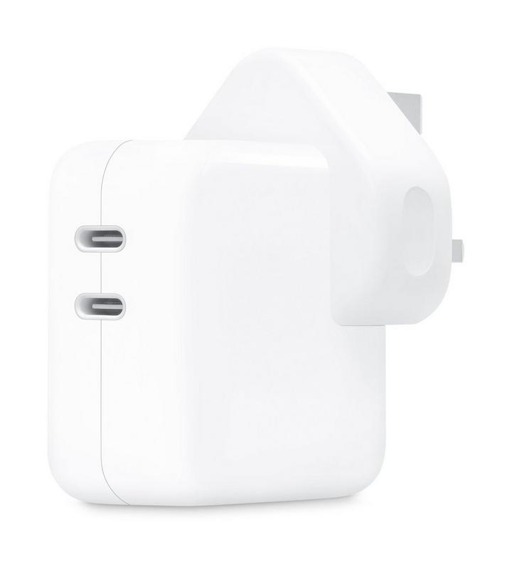 APPLE 35W Dual USB-C Port Compact Power Adapter, White
