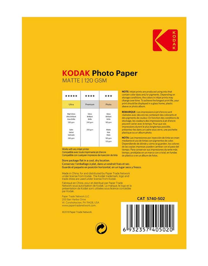 Kodak Matte Photo Paper