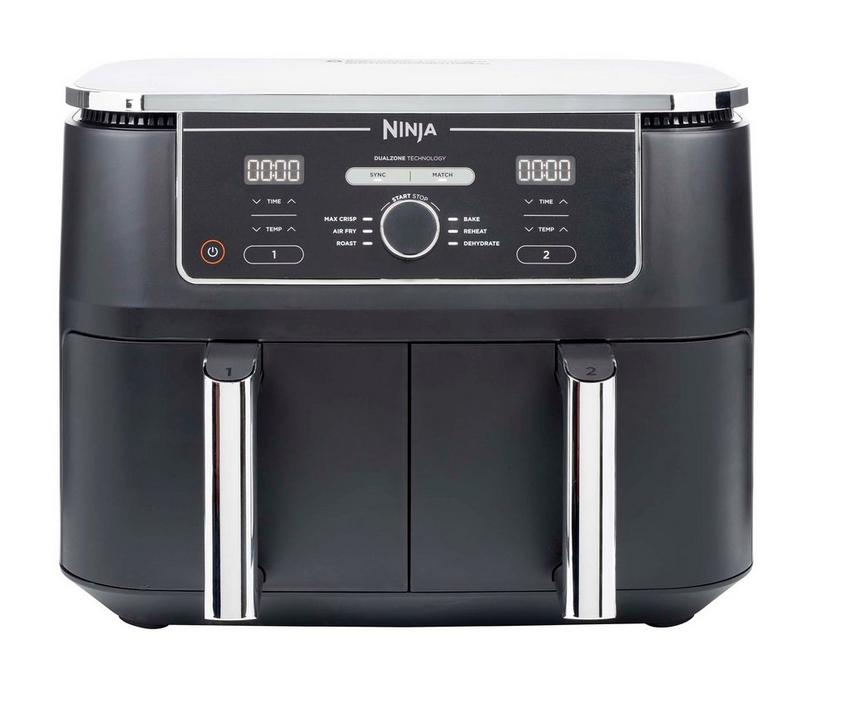 Ninja Foodi Max Dual Zone Air Fryer, 9.5L, 2470W, Black