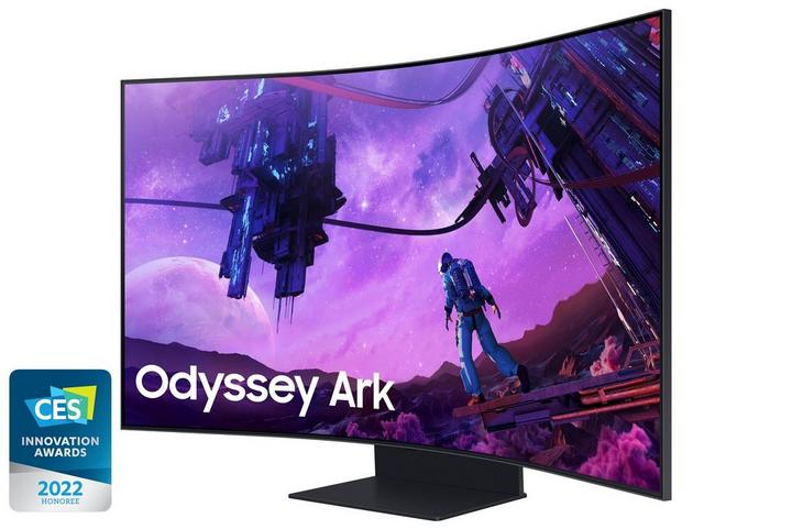 SAMSUNG Odyssey Ark Curved Monitor, 55 inch UHD , Black