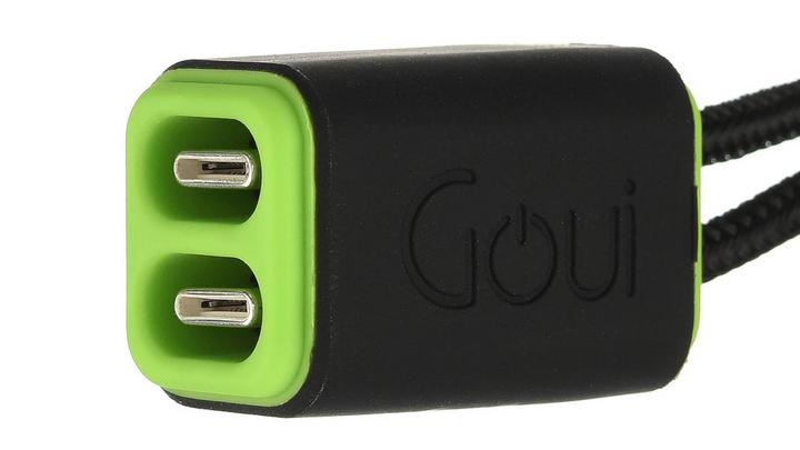 Goui Lock Type C to C Key Chain Cable, Black - eXtra