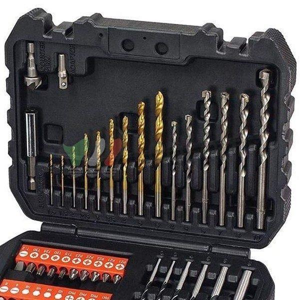 Black + Decker A7188 Drill and Screwdriver Bit Set 50-Piece 