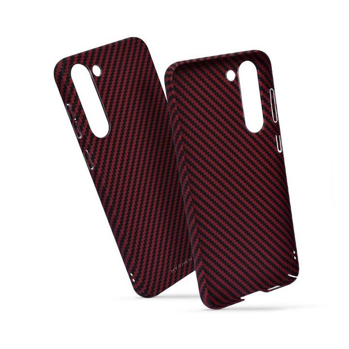 Hyphen, GALAXY S23 PLUS Carbon Fiber Back Cover Case, Red
