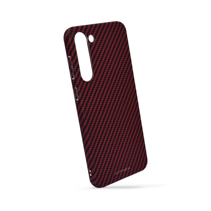 Hyphen, GALAXY S23 PLUS Carbon Fiber Back Cover Case, Red