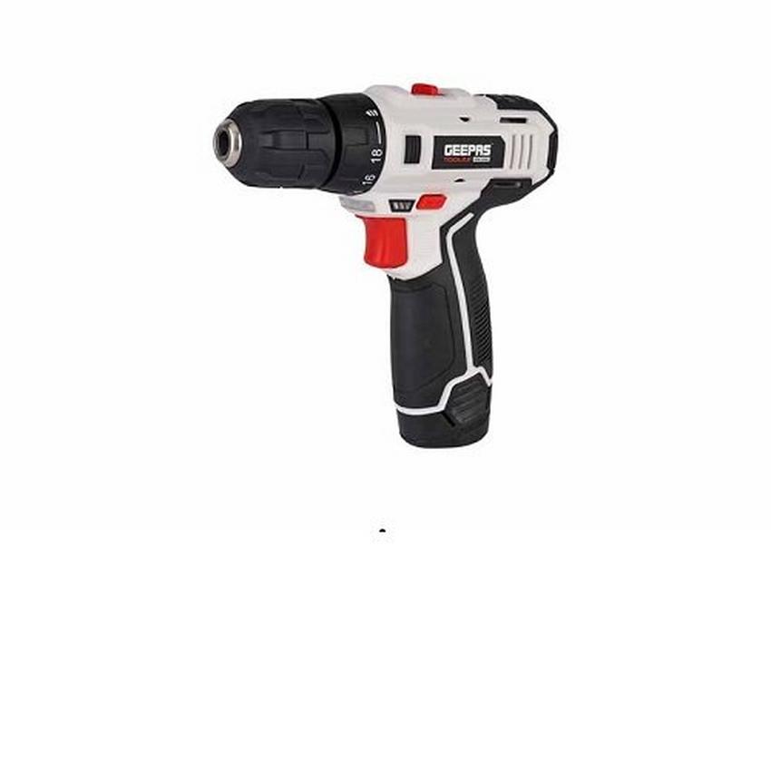 Geepas 12V Cordless Drill Black Silver eXtra Oman