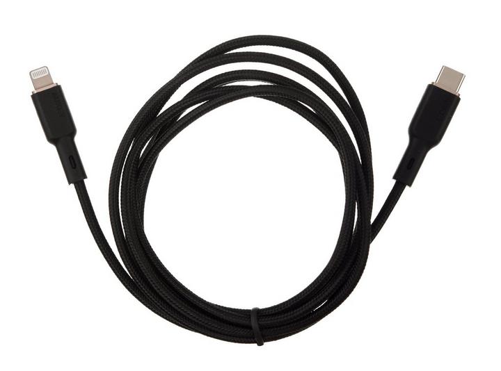 AUKEY Braided Nylon MFI Cable Type C To Lightning Black eXtra