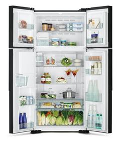 Hitachi SBS 4Door French Refrigerator 14Cu.ft, Freezer 5.1Cu.ft