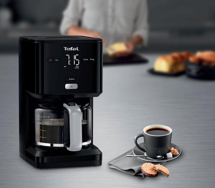 Tefal Smart'N Light Drip Coffee Maker, 1000W, Black