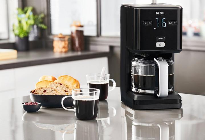 Tefal Smart'N Light Drip Coffee Maker, 1000W, Black