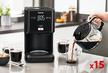 Tefal Smart'N Light Drip Coffee Maker, 1000W, Black