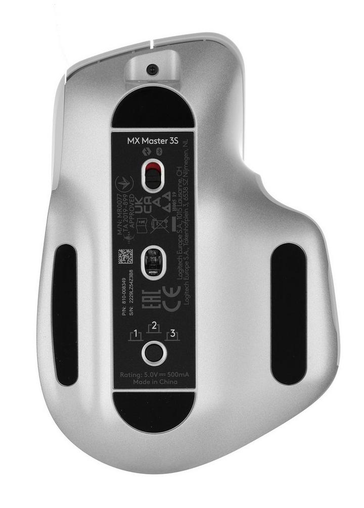 LOGITECH Mx Master 3s Wireless Mouse, Pale Grey